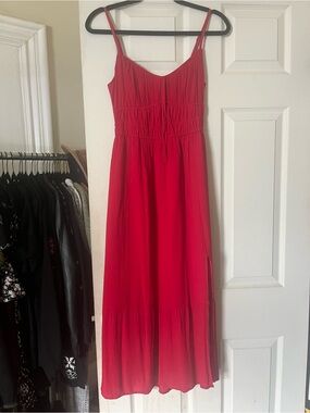 Hollister Red Spaghetti-Strap Maxi Dress